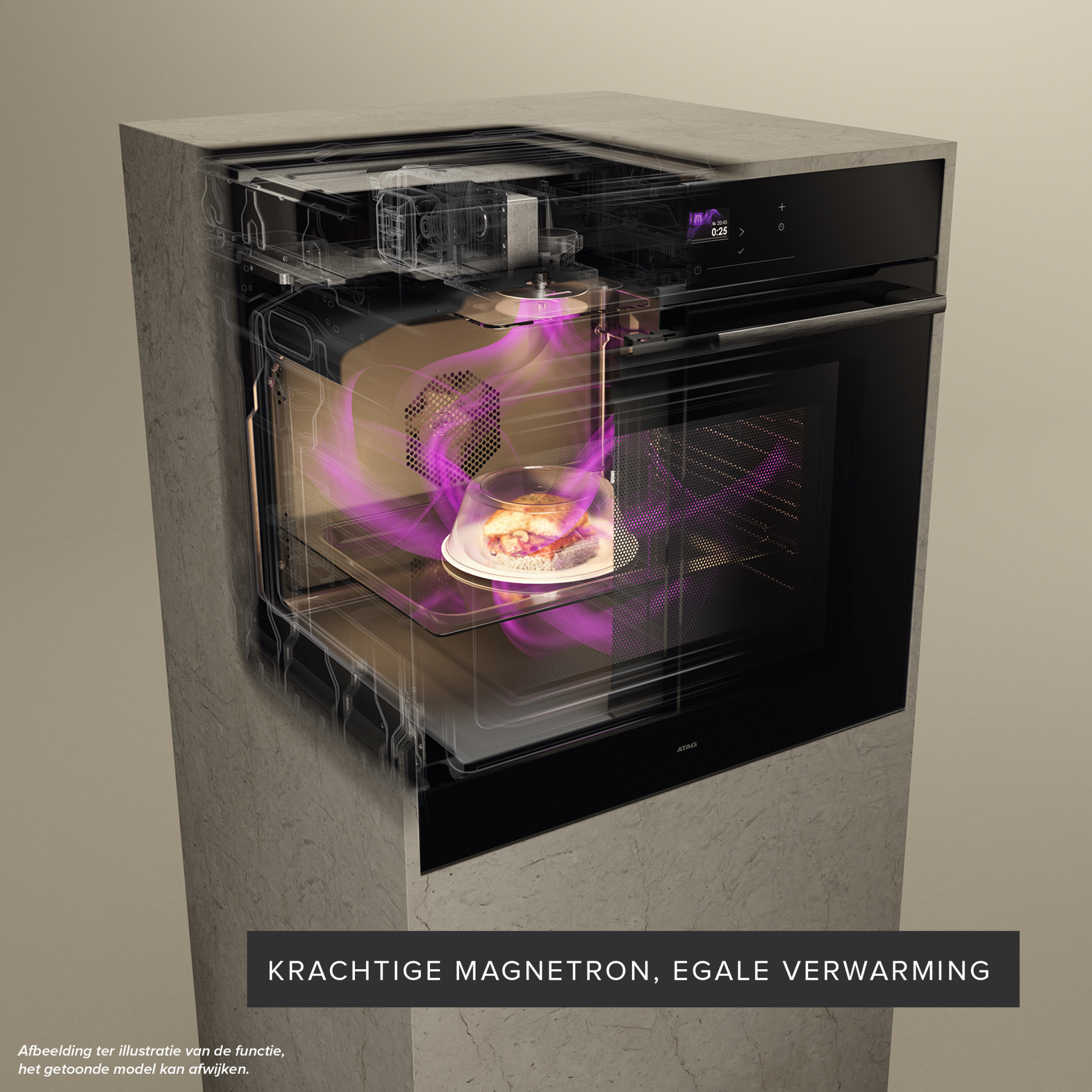 ATAG multifunctionele oven met microgolfoven - 45cm - CX6471C
