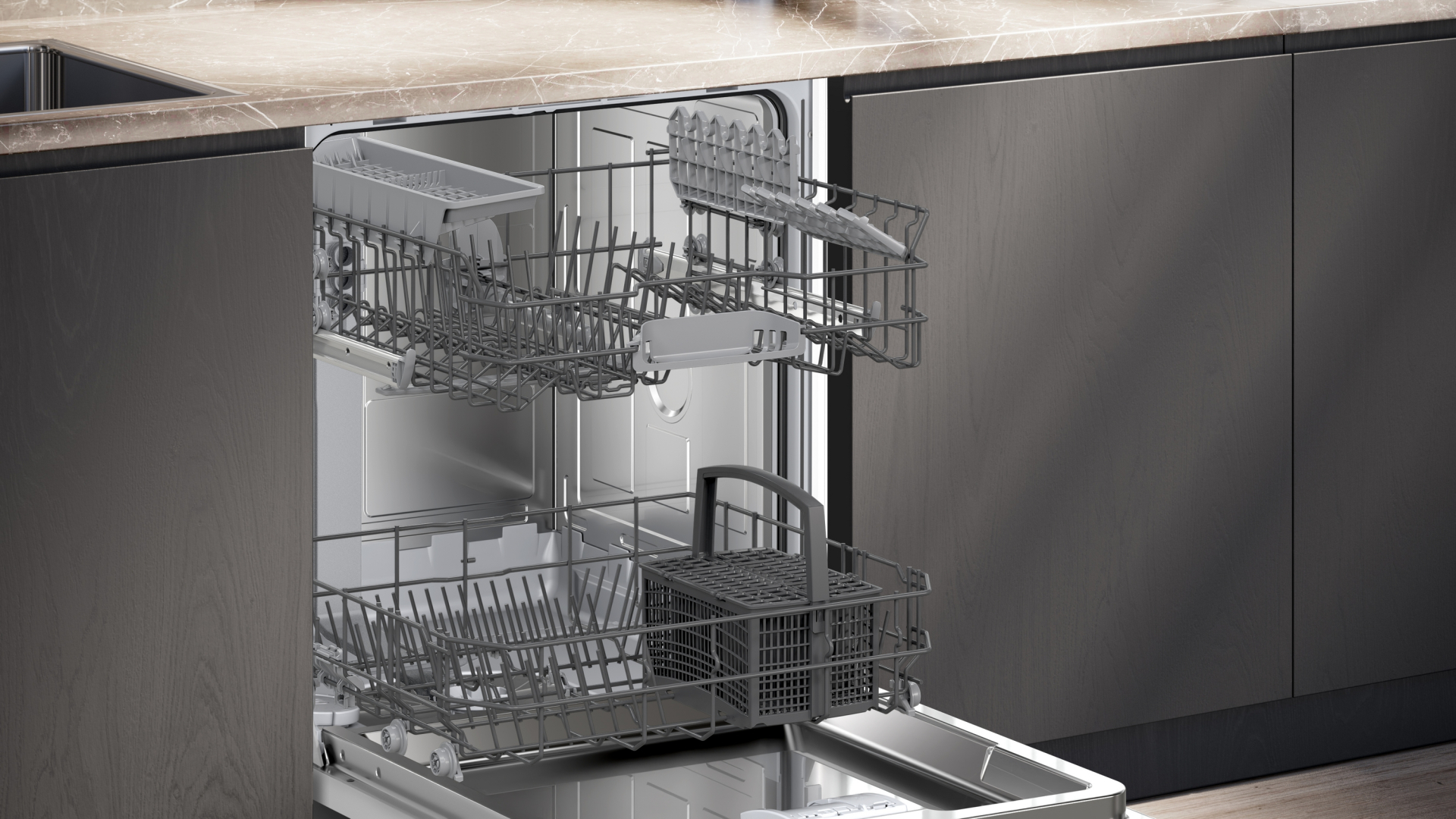 SIEMENS IQ100 vaatwasser volledig integreerbaar - SX61IX13TE