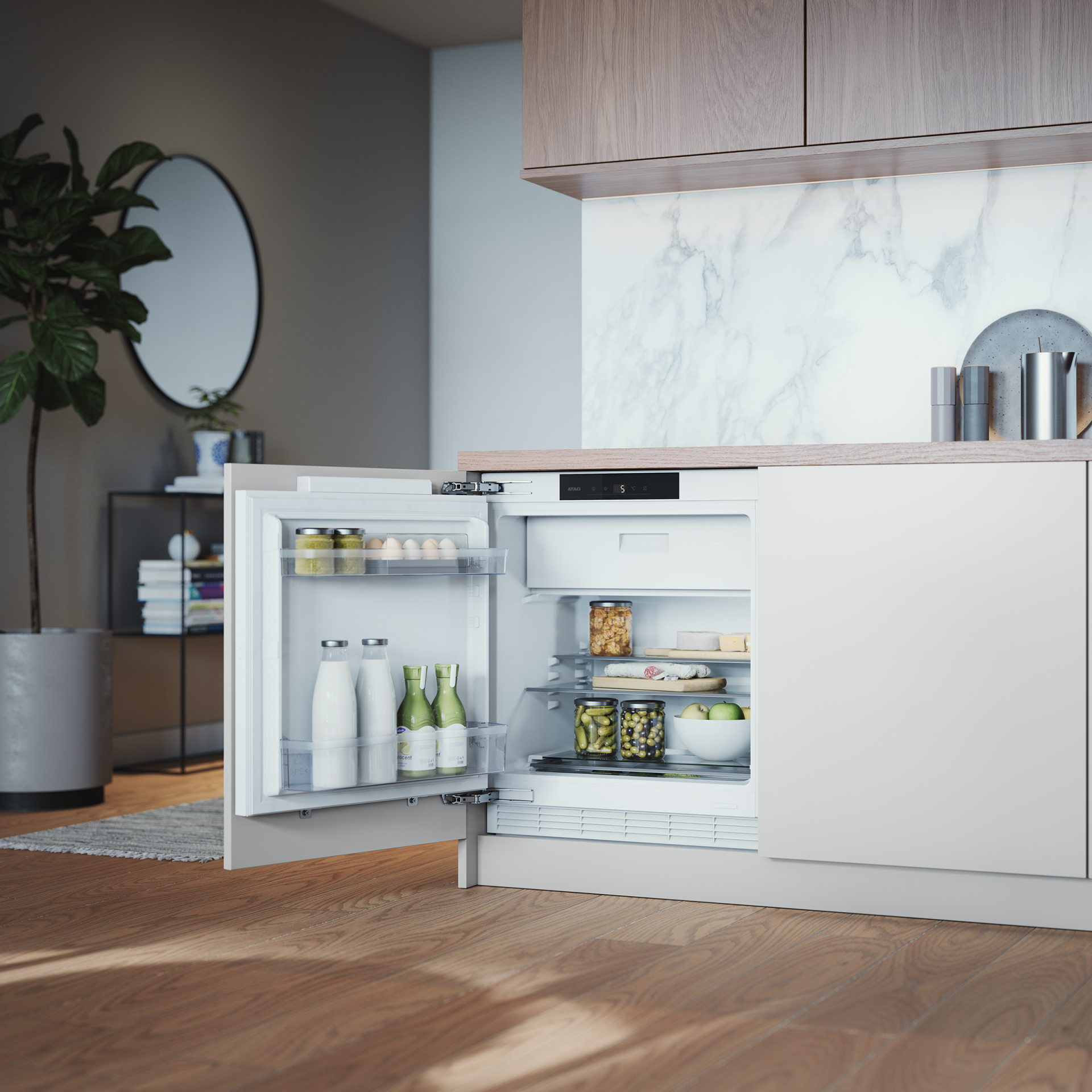 ATAG onderbouw koelkast met vriesvak - KU2590B