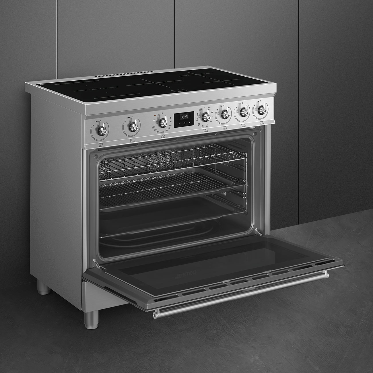 SMEG fornuis met inductie kookplaat - 90cm - C9IMX2