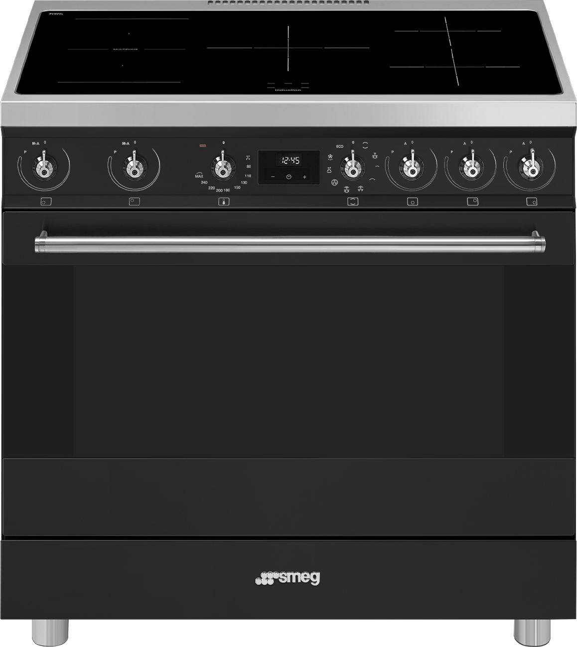 SMEG fornuis met inductie kookplaat - 90cm - C9IMMB2