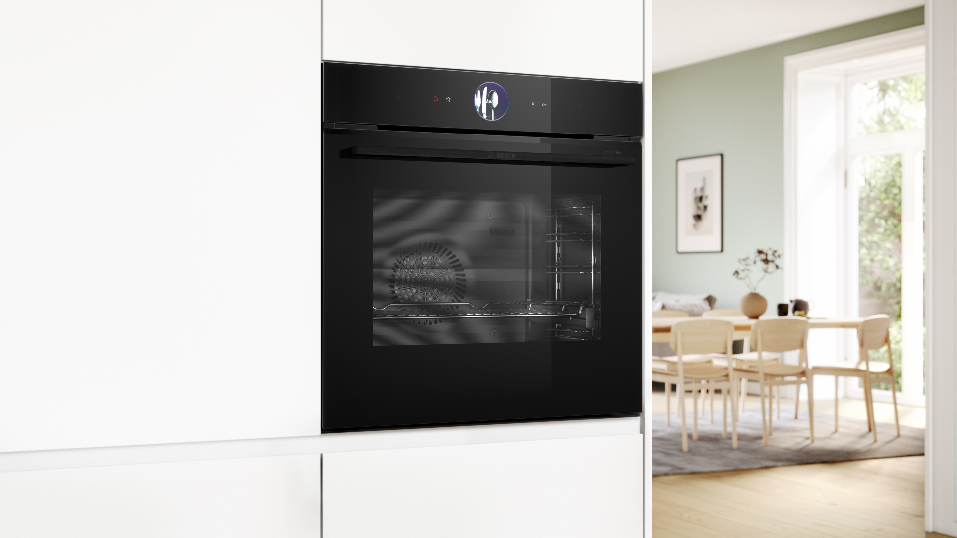 BOSCH SERIE 8 multifunctionele oven met stoom - 60cm - HSG936DB1