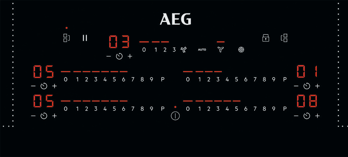 AEG 8000 kookplaat met afzuiging - 83cm - CDE84751CB