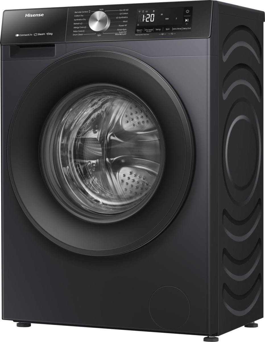 HISENSE was- droogcombinatie - WD3S9043BB3