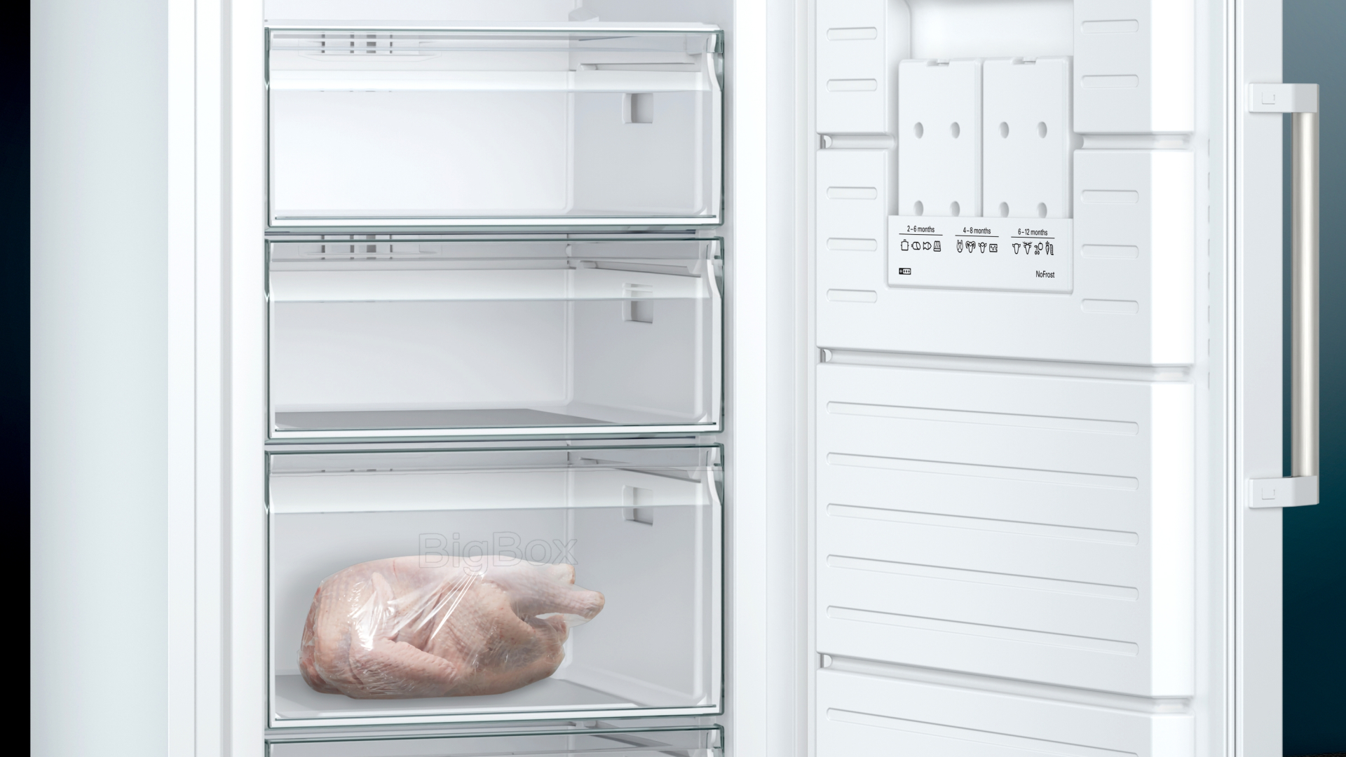 SIEMENS IQ500 vrijstaande vriezer - 191cm - GS58NDWDP