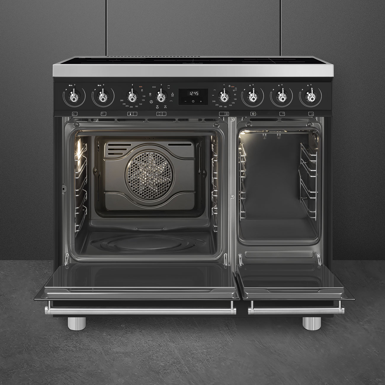 SMEG fornuis met inductie kookplaat - 90cm - C92IMMB2