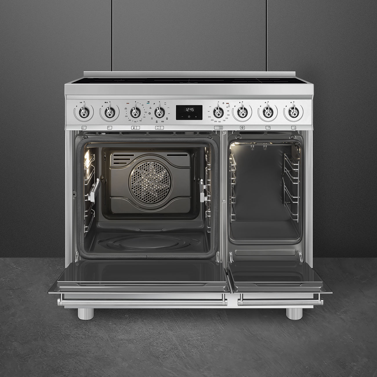SMEG fornuis met inductie kookplaat - 90cm - C92IPX2