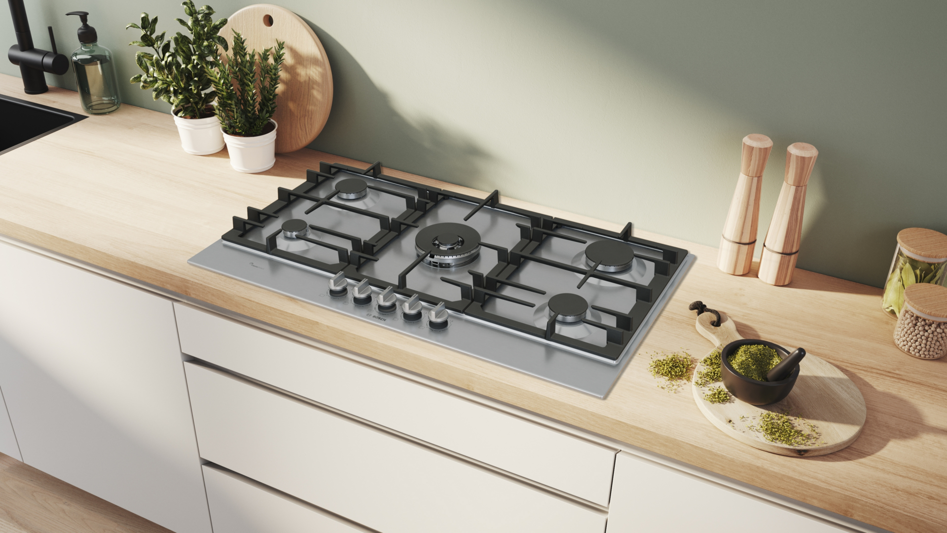 BOSCH SERIE 6 gaskookplaat - 90cm - PCR9A5I90