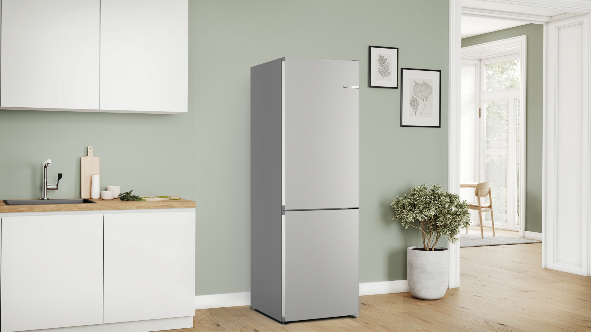 BOSCH SERIE 4 vrijstaande koel-/vriescombinatie - 186cm - KGN362IBF