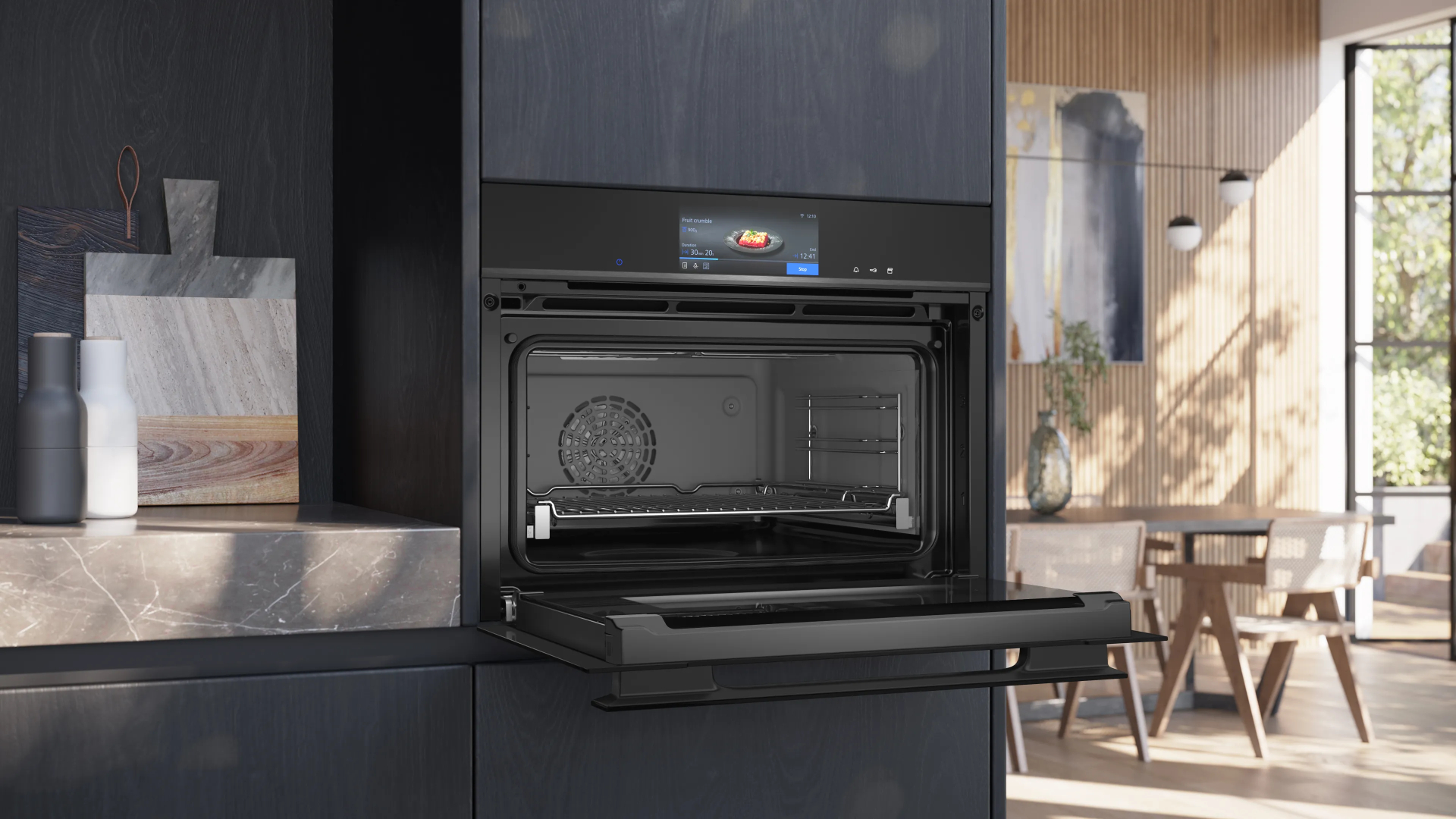 SIEMENS IQ700 multifunctionele oven met stoom - 45cm - CS958GCB1