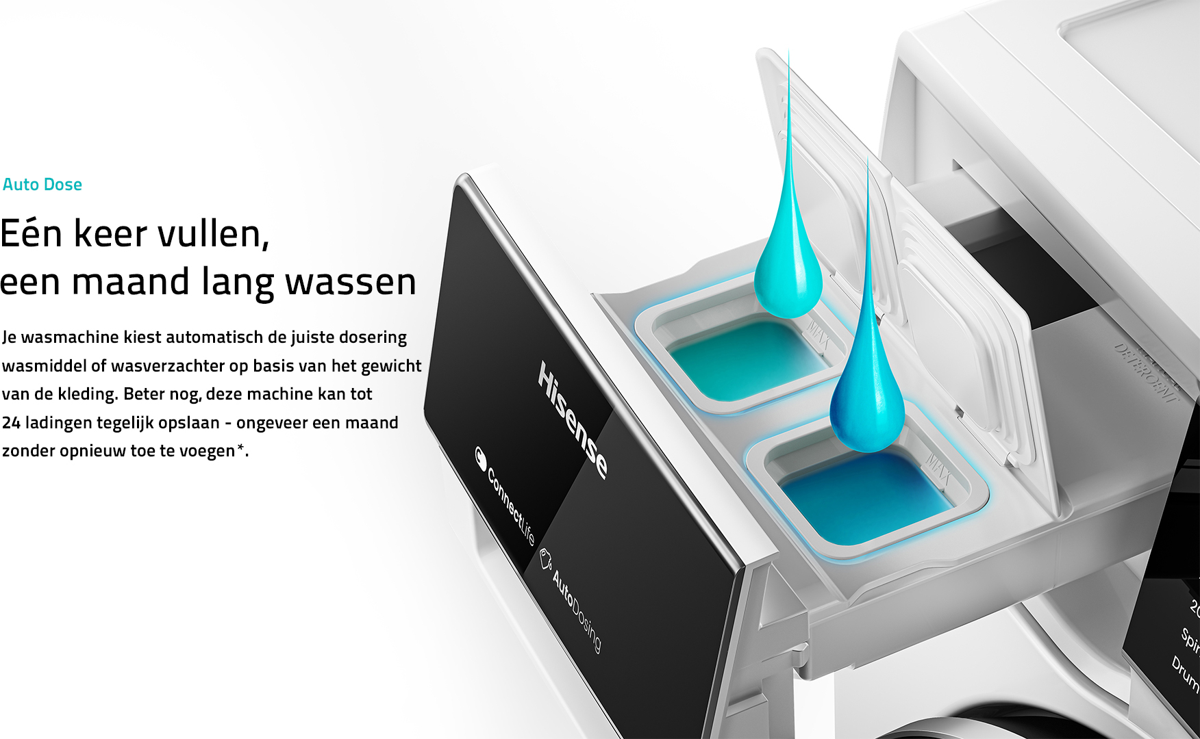 HISENSE wasmachine - WF5S9045BW