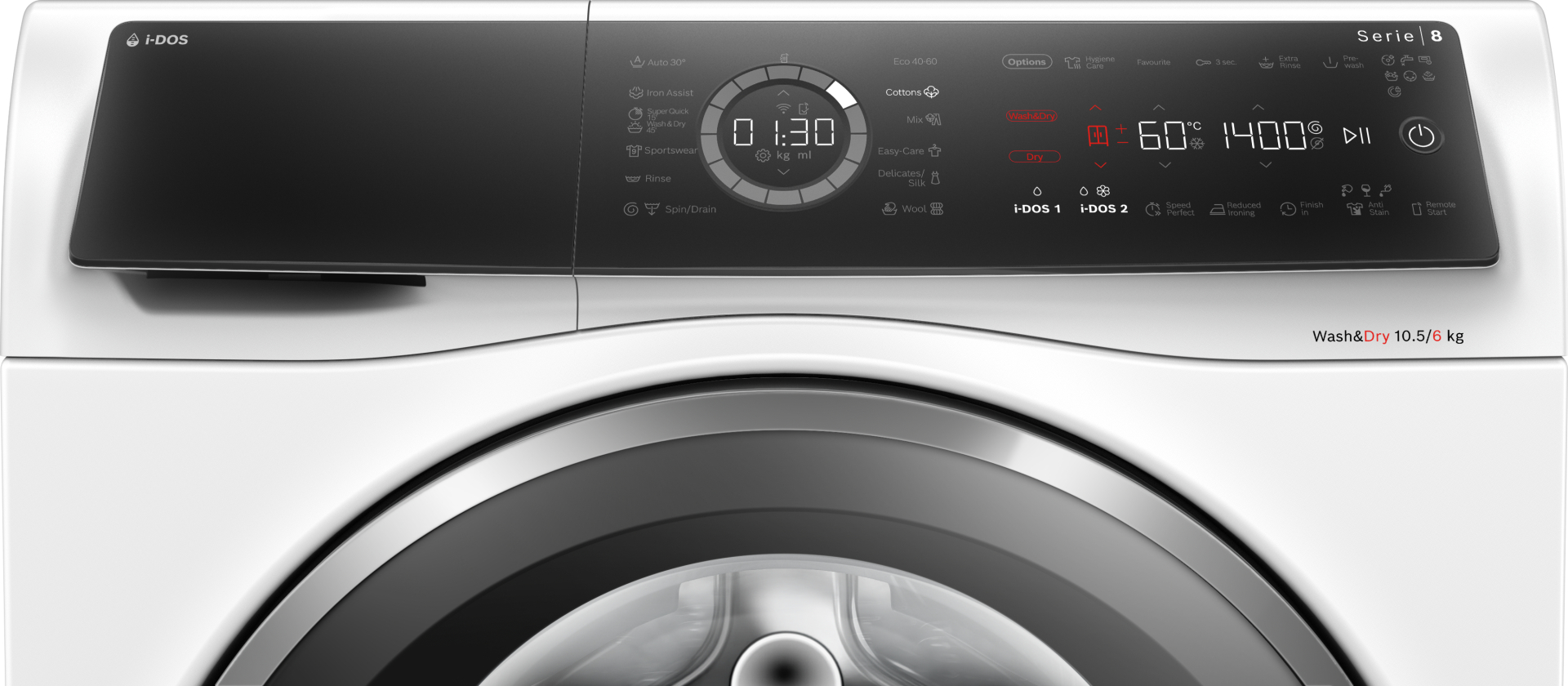 BOSCH SERIE 8 Was-droogcombinatie 6 kg - WNC254A0BY