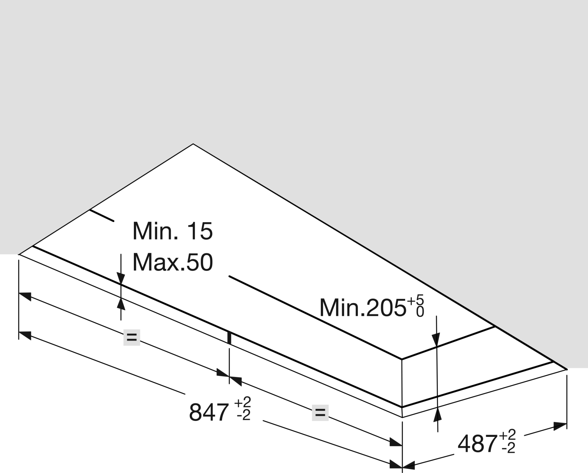 ATAG plafonddampkap - 90cm - CU9054MG
