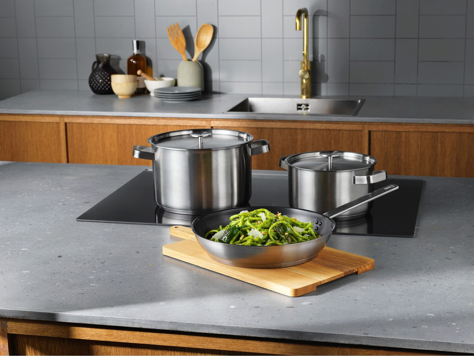 ELECTROLUX kookpannenset - E3SS