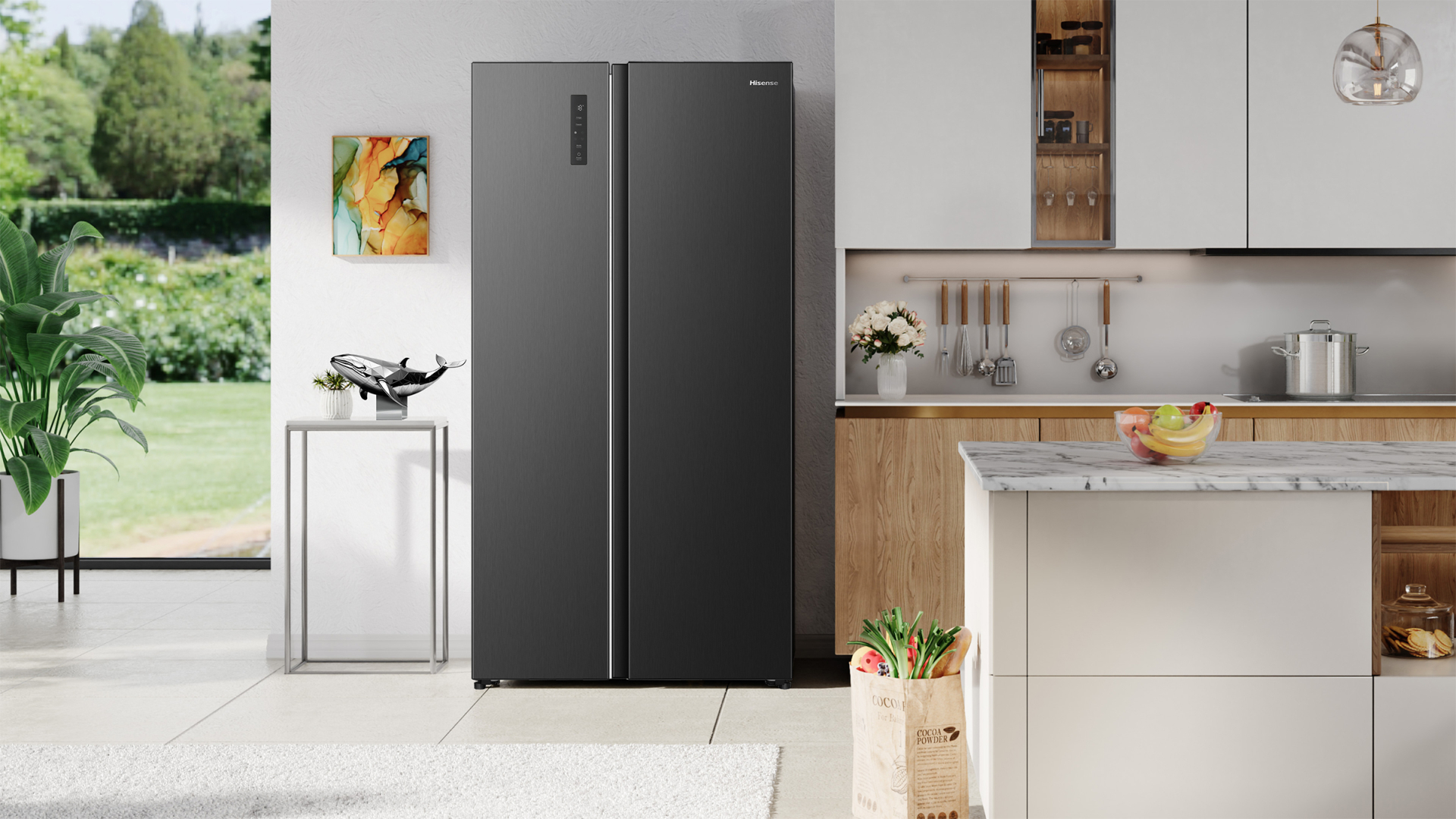 HISENSE side-by-side - 178cm - RS3P558NEFD