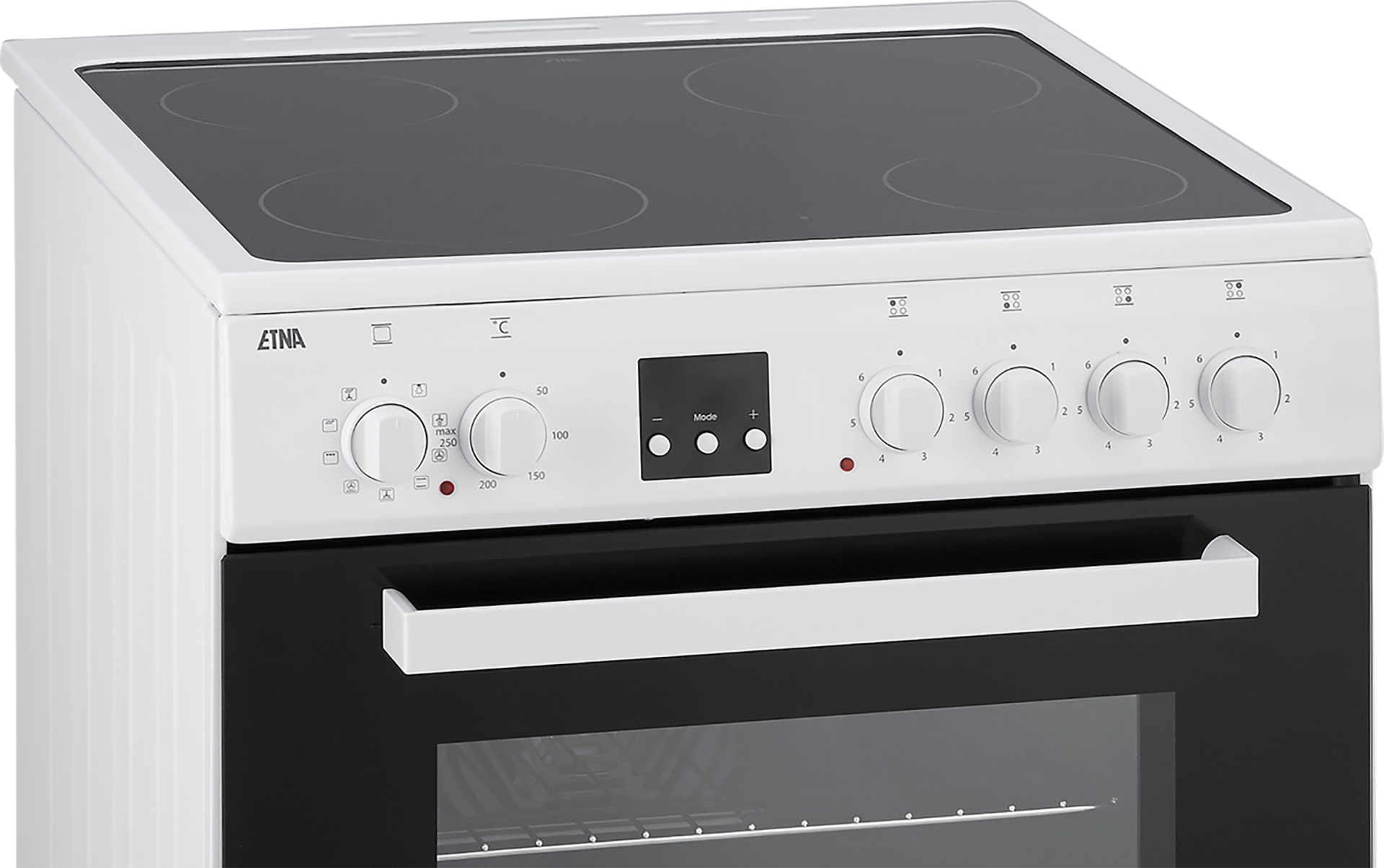 ETNA fornuis met keramische kookplaat - 60cm - FKV761WIT