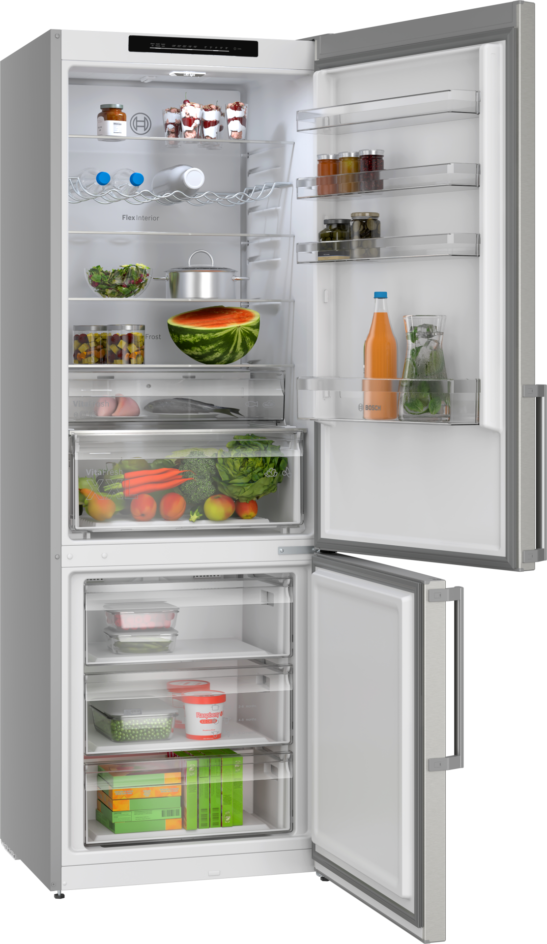 BOSCH SERIE 4 Vrijstaande koel-vriescombinatie - KGN49VICT