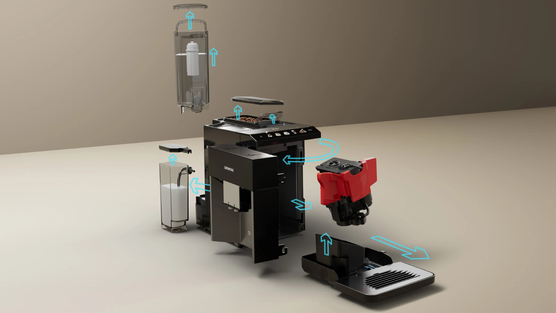SIEMENS EQ500 espresso machine - TQ518DF3