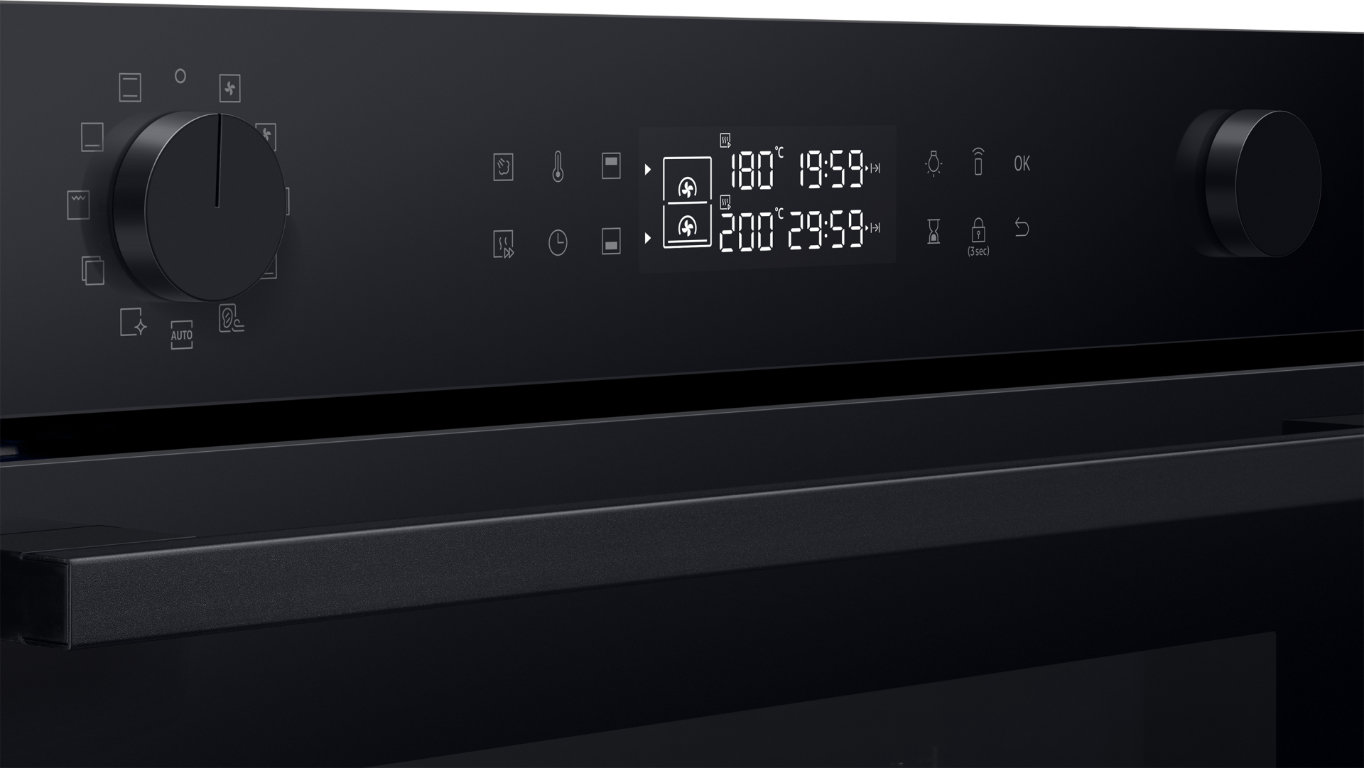 SAMSUNG multifunctionele oven met stoomtoevoeging - 60cm - NV7B4450VAK