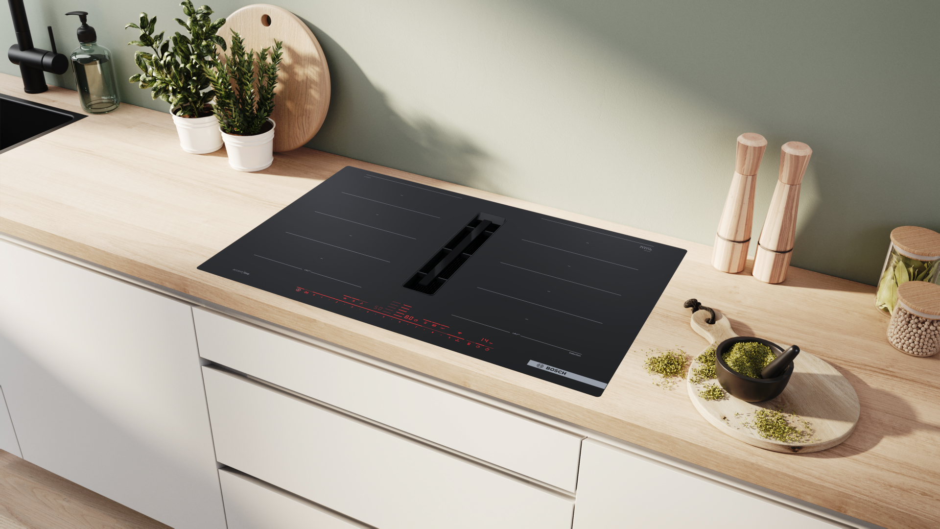 BOSCH Serie 8 kookplaat met afzuiging - 80cm - PXX82BD56E