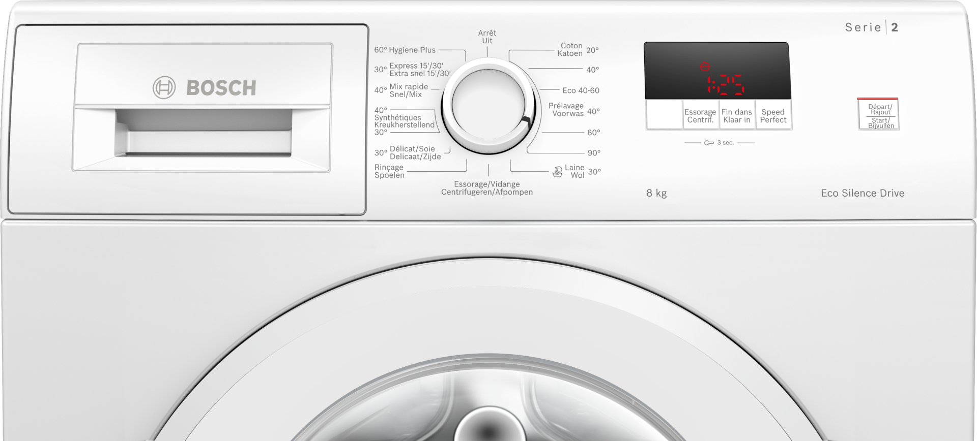 BOSCH SERIE 2 Wasmachine 8 kg - WGE03400FG