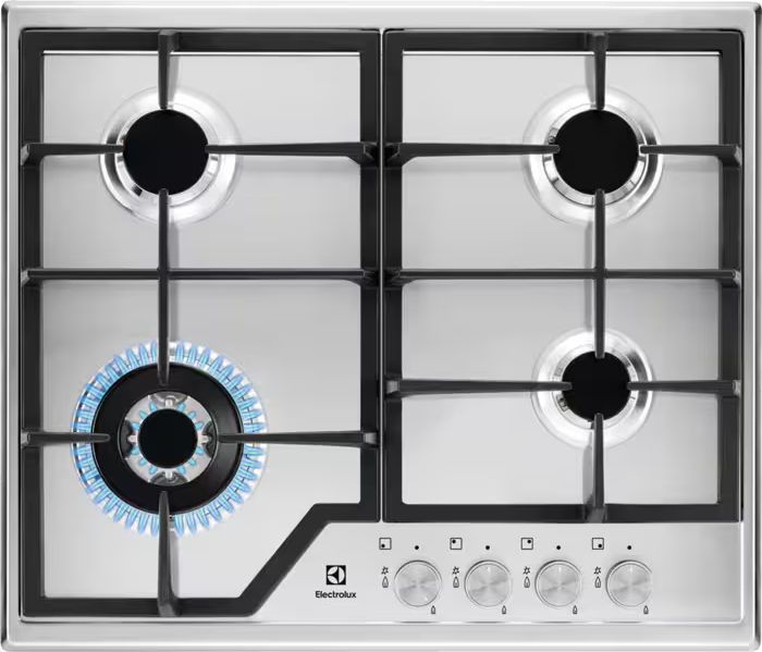 ELECTROLUX 600 gaskookplaat - 60cm - KGS6436SX