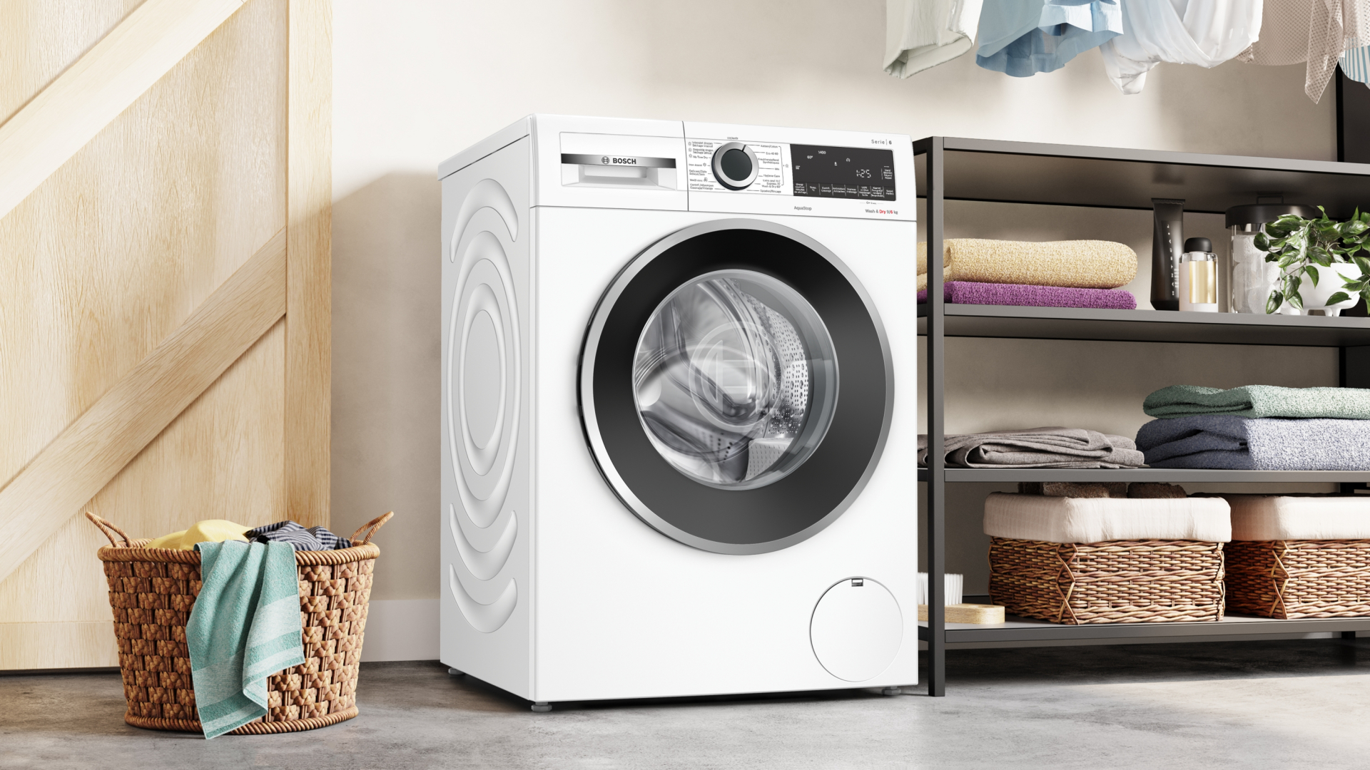 BOSCH Serie 6 was- droogcombinatie - WNG24406FG