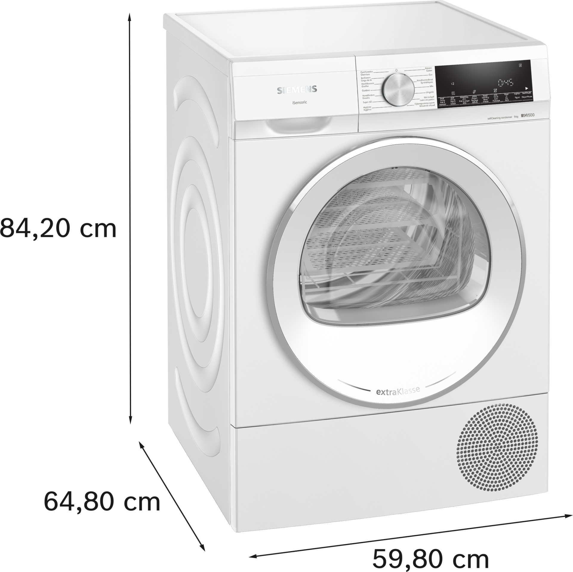 SIEMENS IQ500 Droogkast 9 kg - WQ45G2D9FG