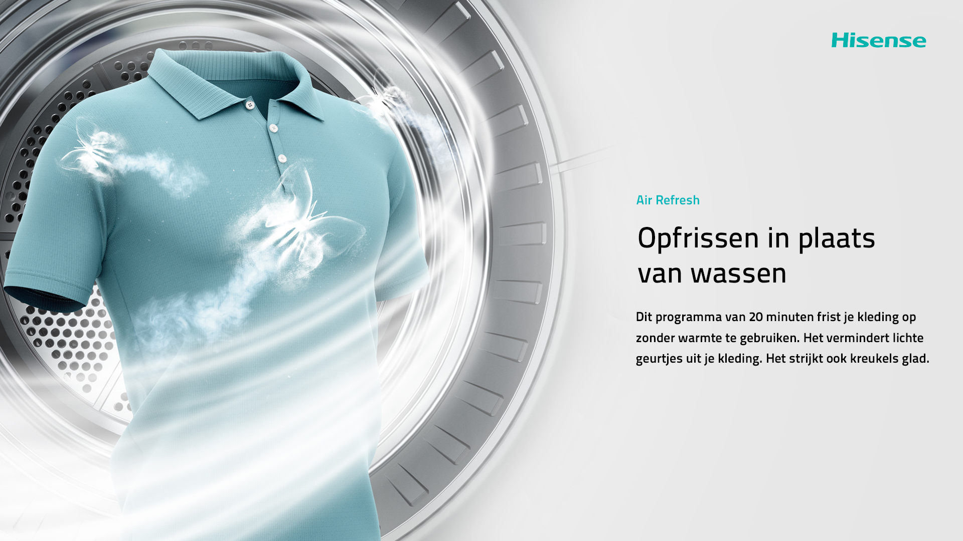 HISENSE droogkast - warmtepomp - DH3S802BW3