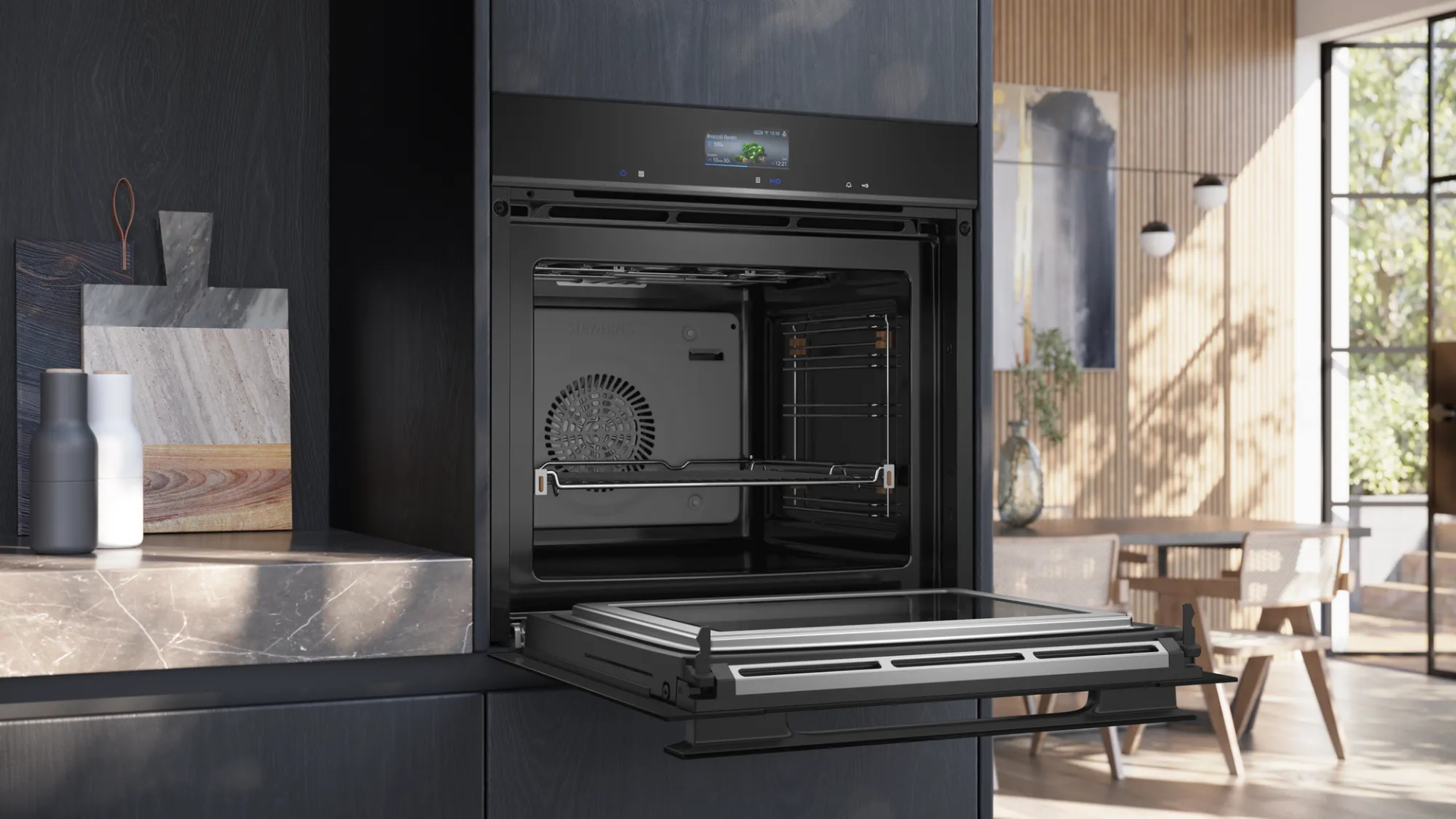 SIEMENS IQ700 multifunctionele oven met microgolfoven - 60cm - HM936GCB1