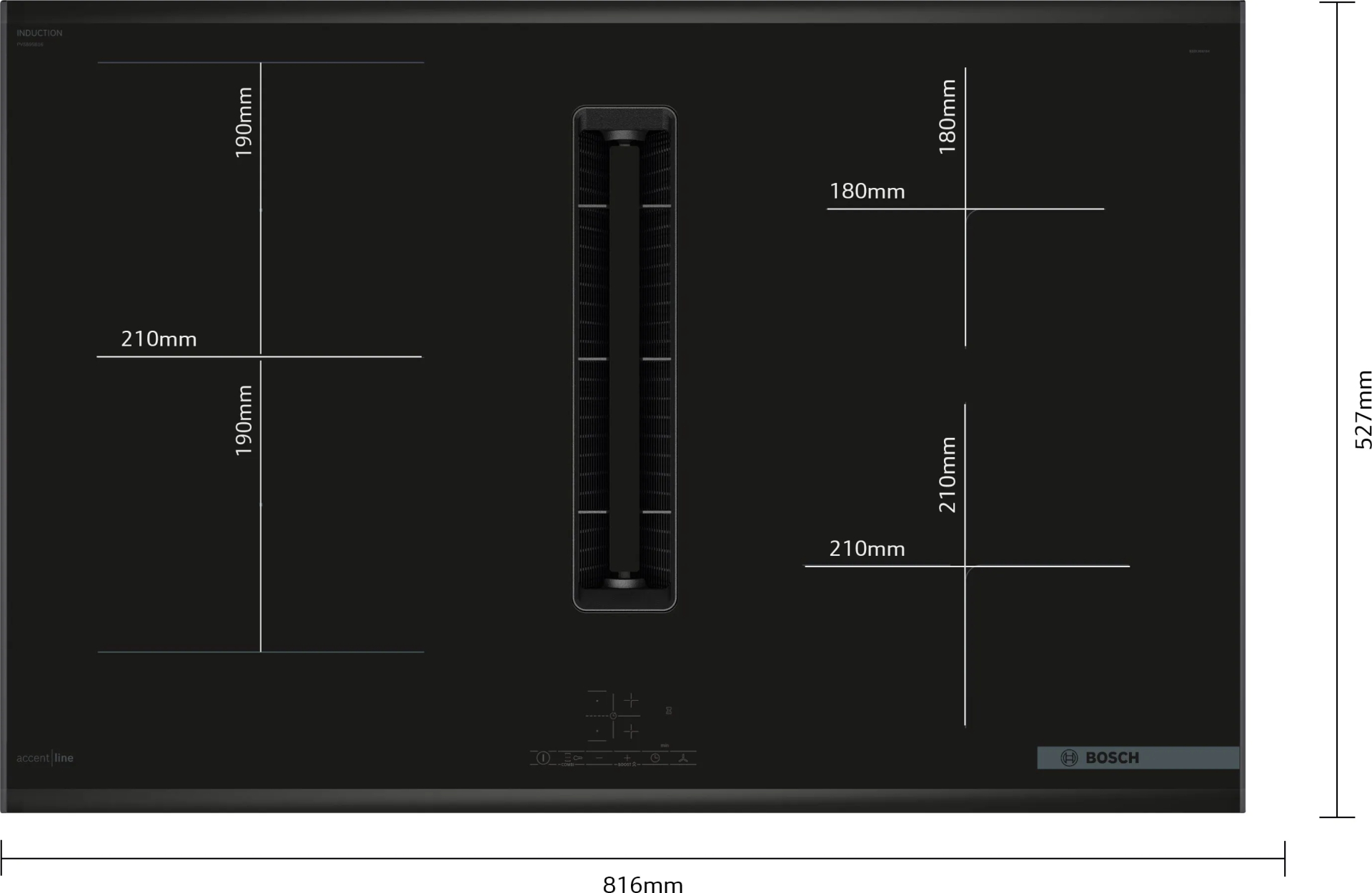 BOSCH SERIE 4 inductiekookplaat - 80cm - PVS895B16E
