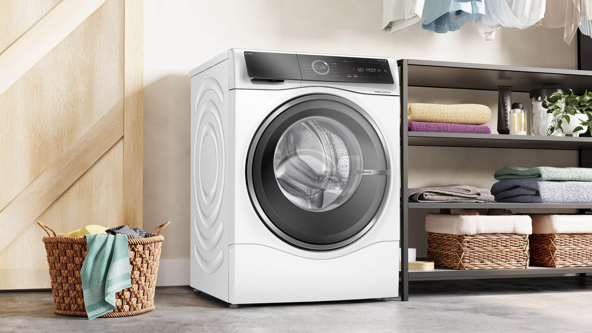 BOSCH SERIE 8 Was-droogcombinatie 6 kg - WNC254A0BY