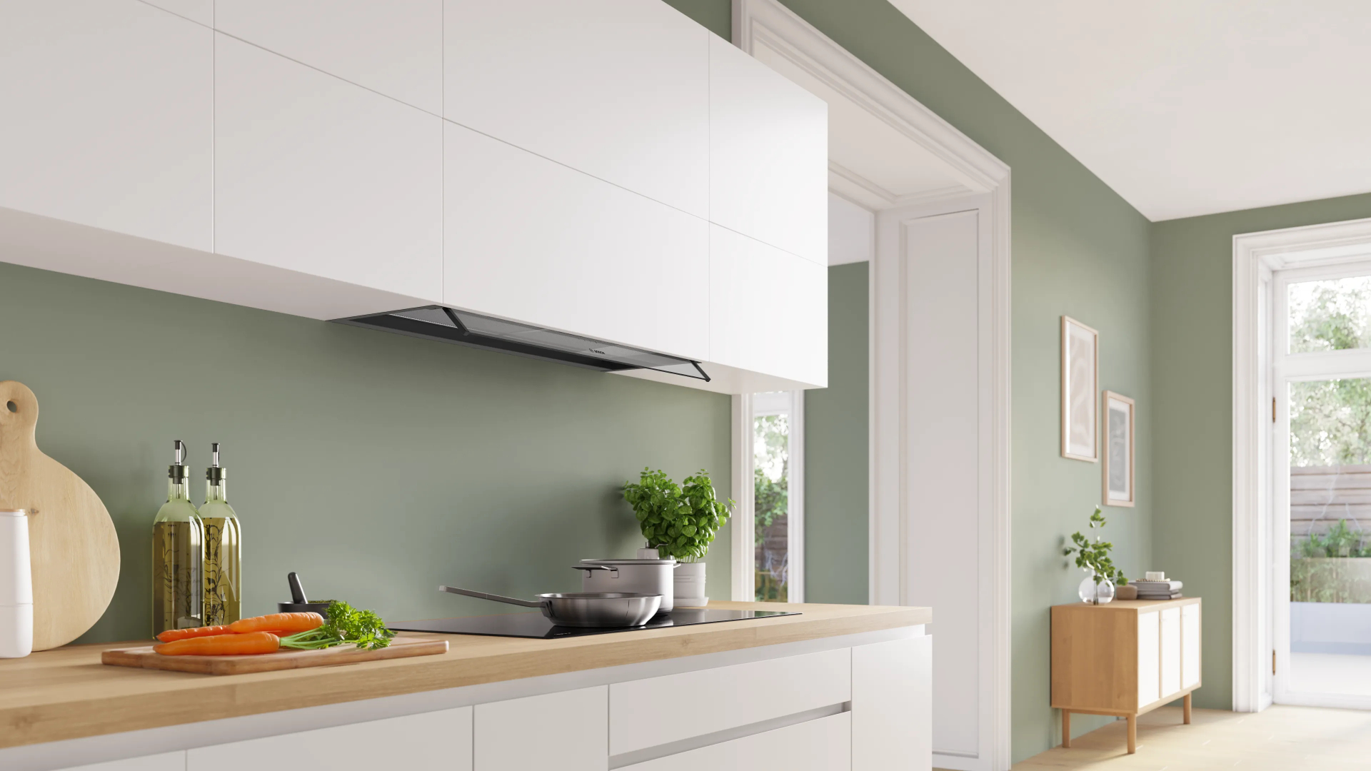 BOSCH SERIE 4 geïntegreerde dampkap - 90cm - DBB95CC60