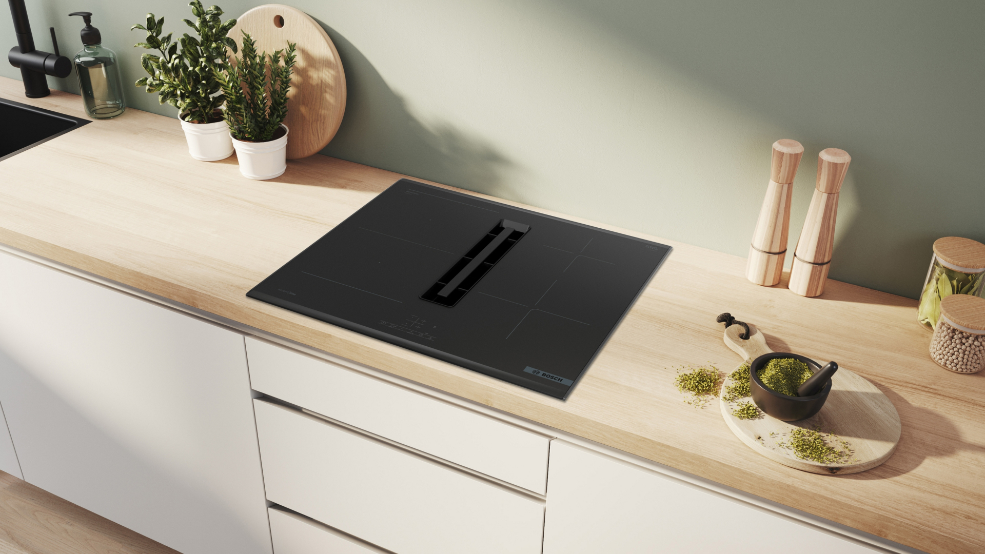 BOSCH SERIE 4 kookplaat met afzuiging - 60cm - PVS695B16E