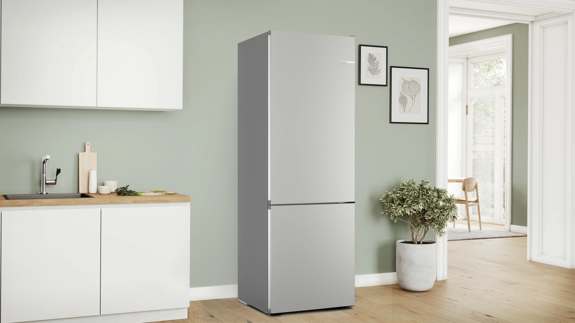 BOSCH SERIE 4 Vrijstaande koel-vriescombinatie - KGN492IAF