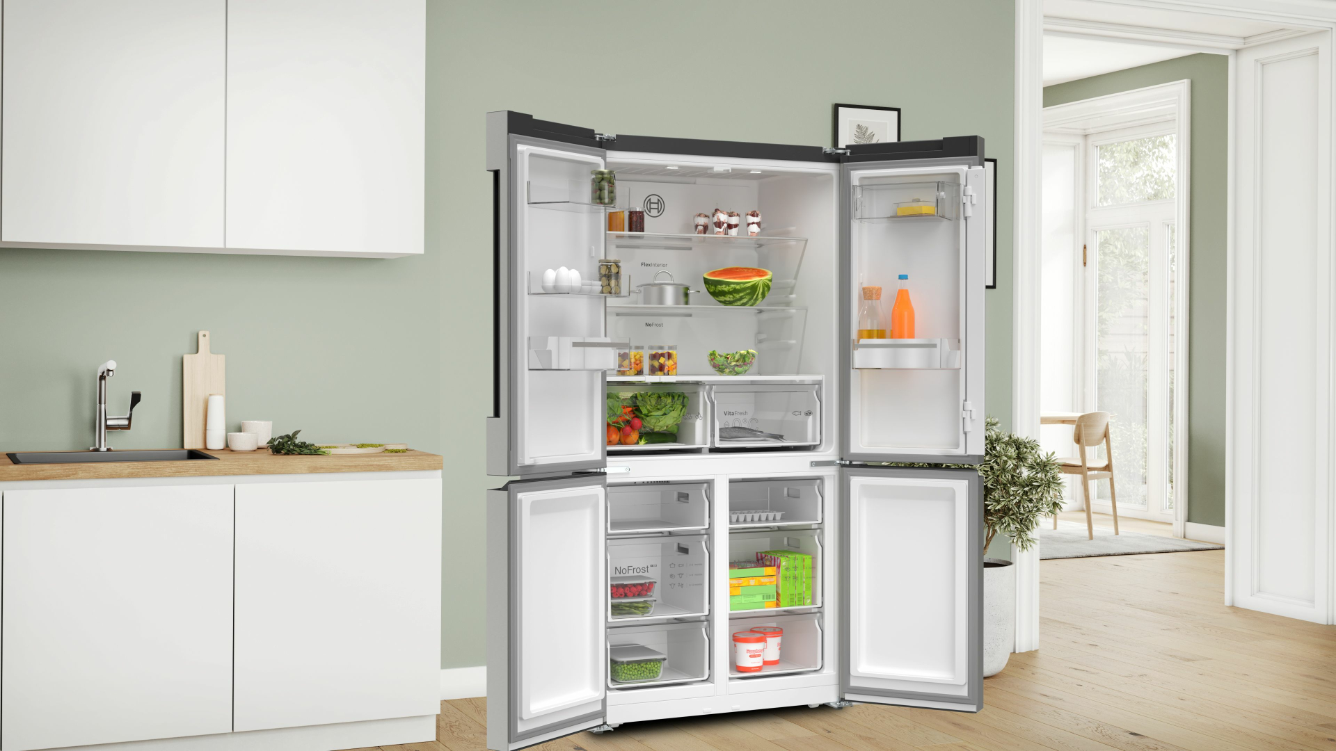 BOSCH SERIE 4 side-by-side - 183cm - KFN96VPEA