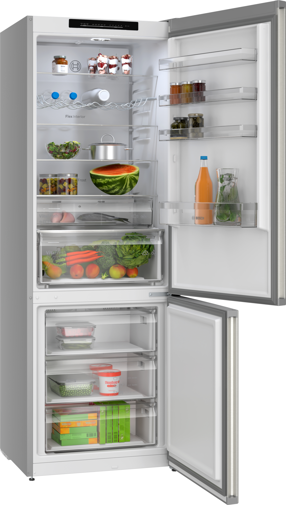 BOSCH SERIE 4 Vrijstaande koel-vriescombinatie - KGN492IAF
