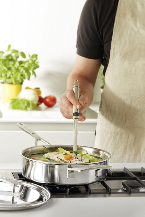 DEMEYERE sauteerpan met deksel - 67428A+67528