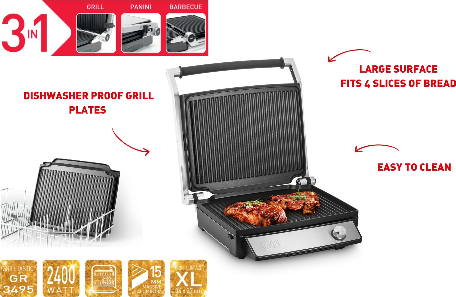 FRITEL Contactgrill - 142077