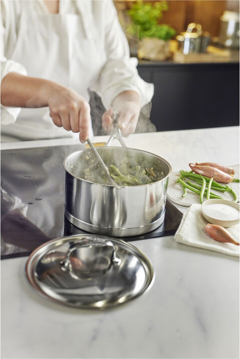 DEMEYERE steelpan met deksel - 41418+41518