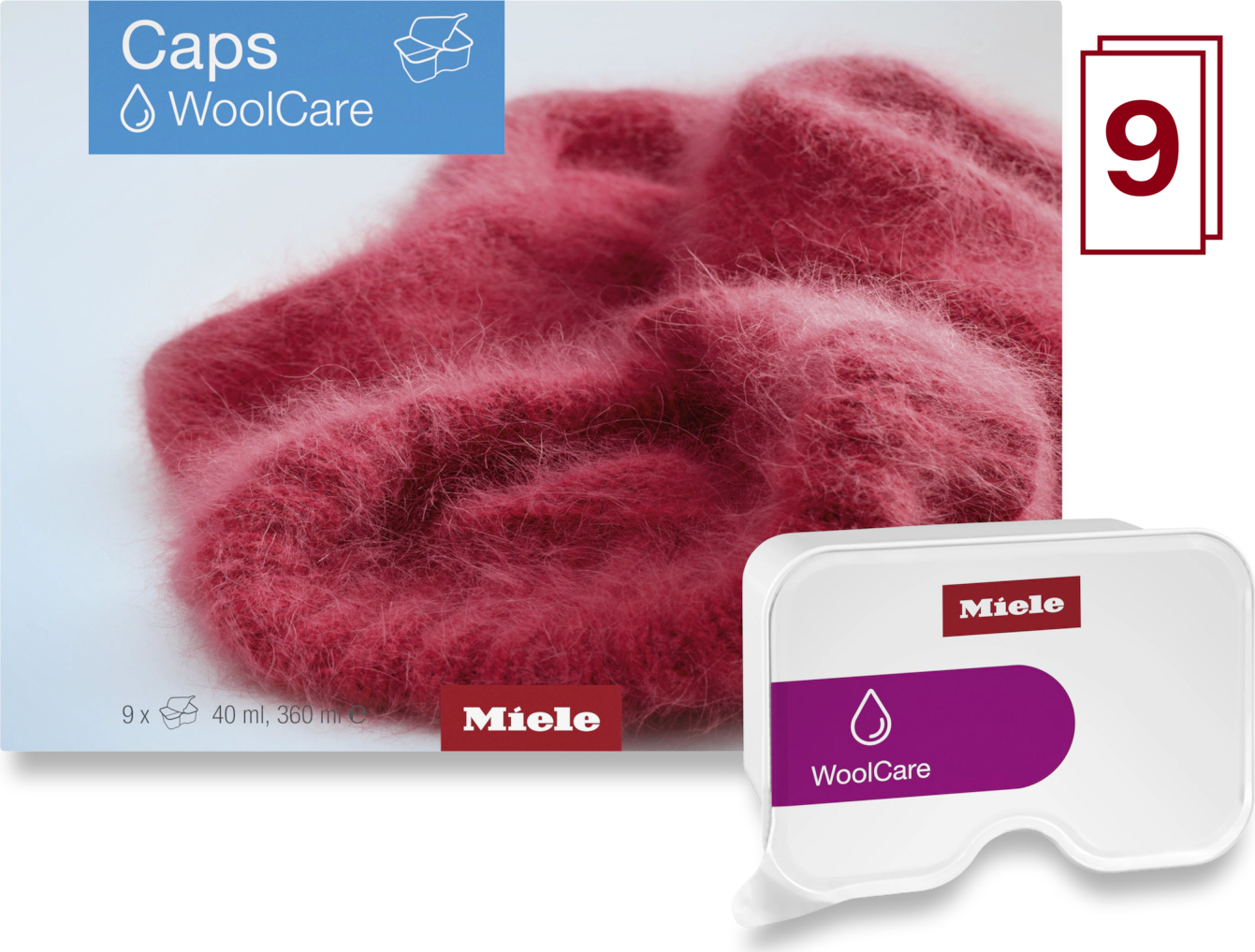 MIELE wasmiddel - CAPSWOOLCARE