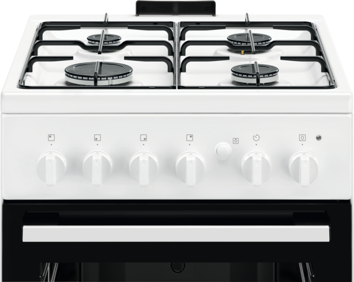 ELECTROLUX fornuis met gaskookplaat - LKG500013W