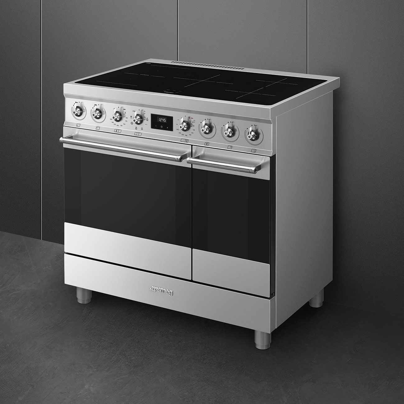 SMEG fornuis met inductie kookplaat - 90cm - C92IMX2