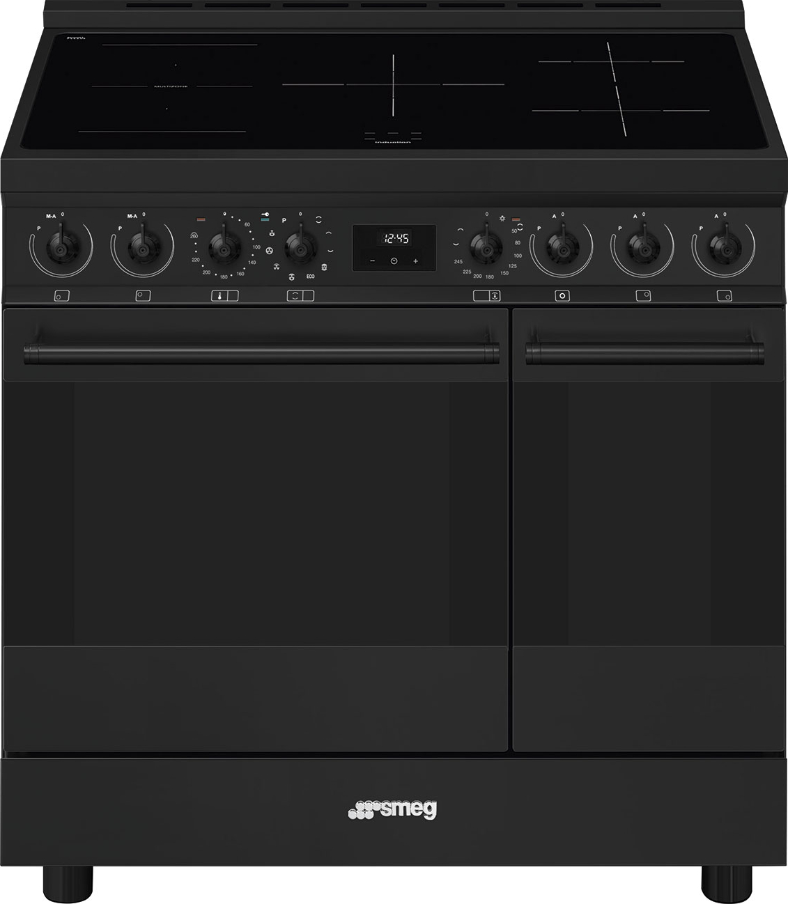 SMEG fornuis met inductie kookplaat - 90cm - C92IPN2