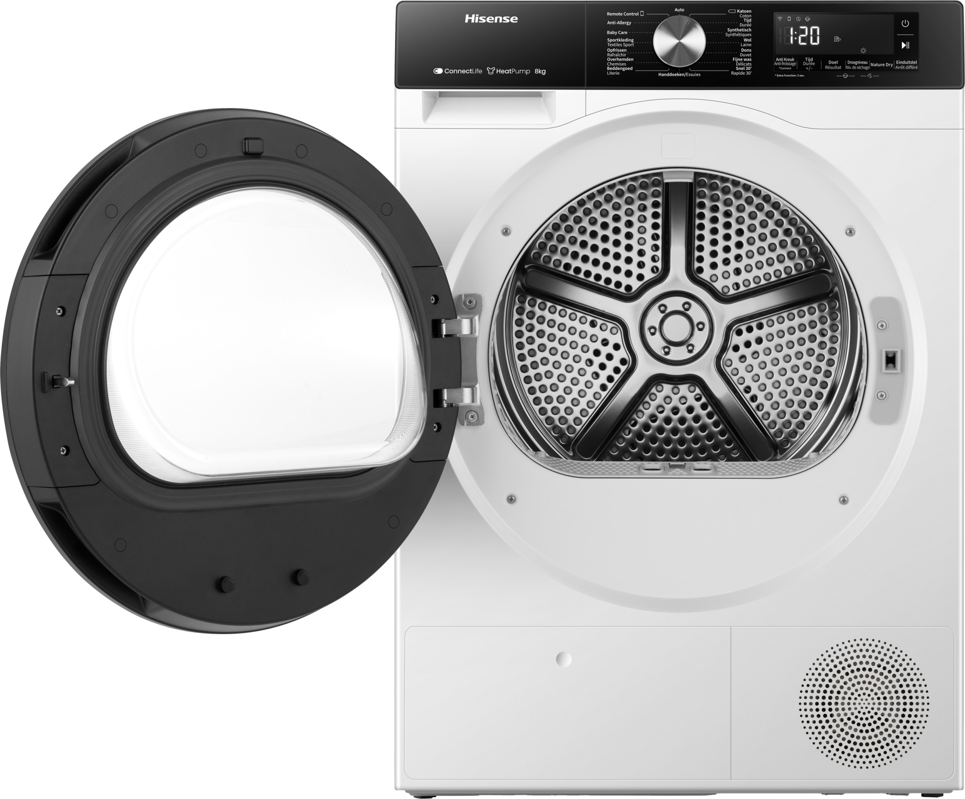 HISENSE droogkast - warmtepomp - DH3S802BW2