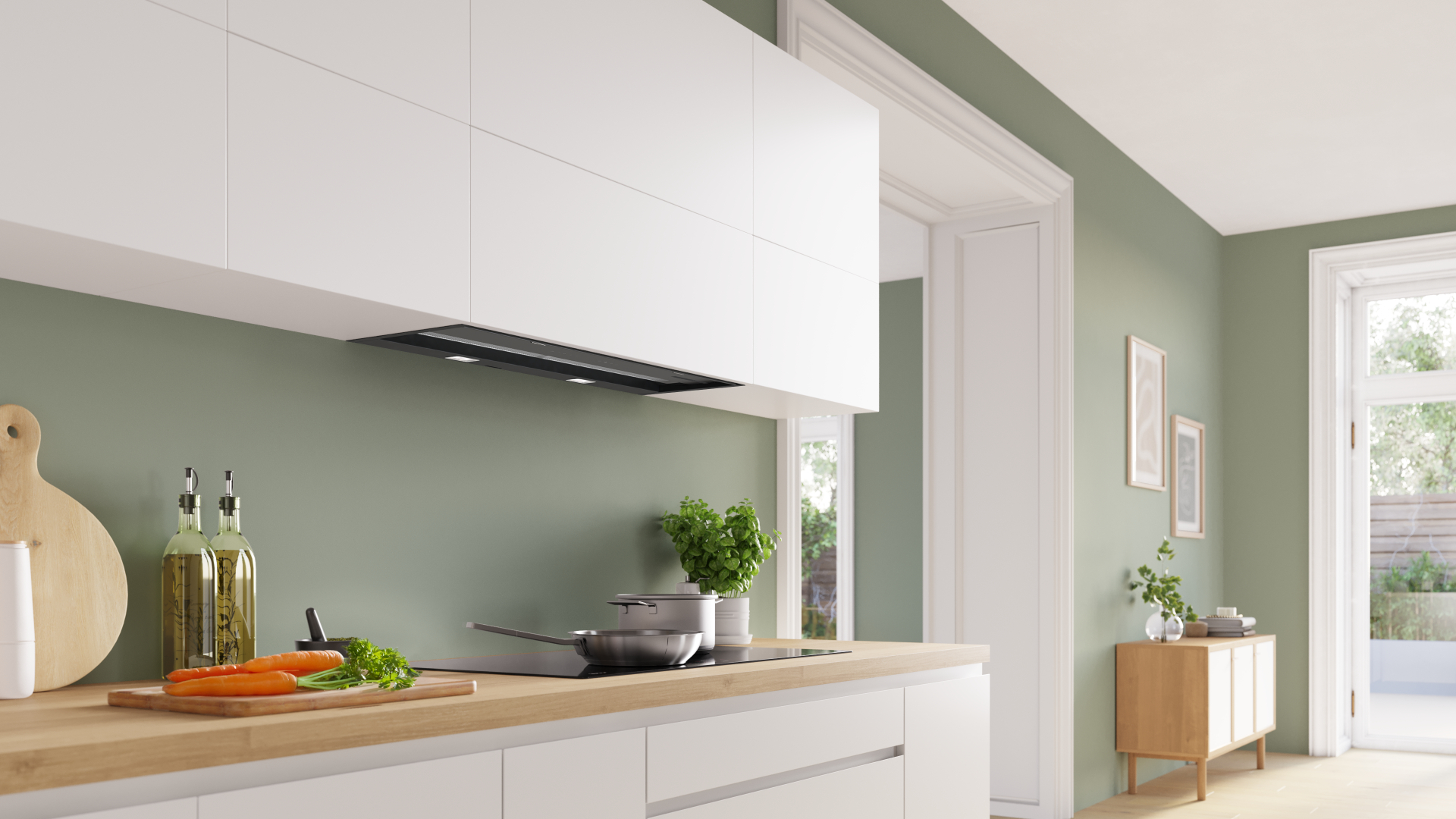 BOSCH SERIE 6 geïntegreerde dampkap - 90cm - DBB97DP60