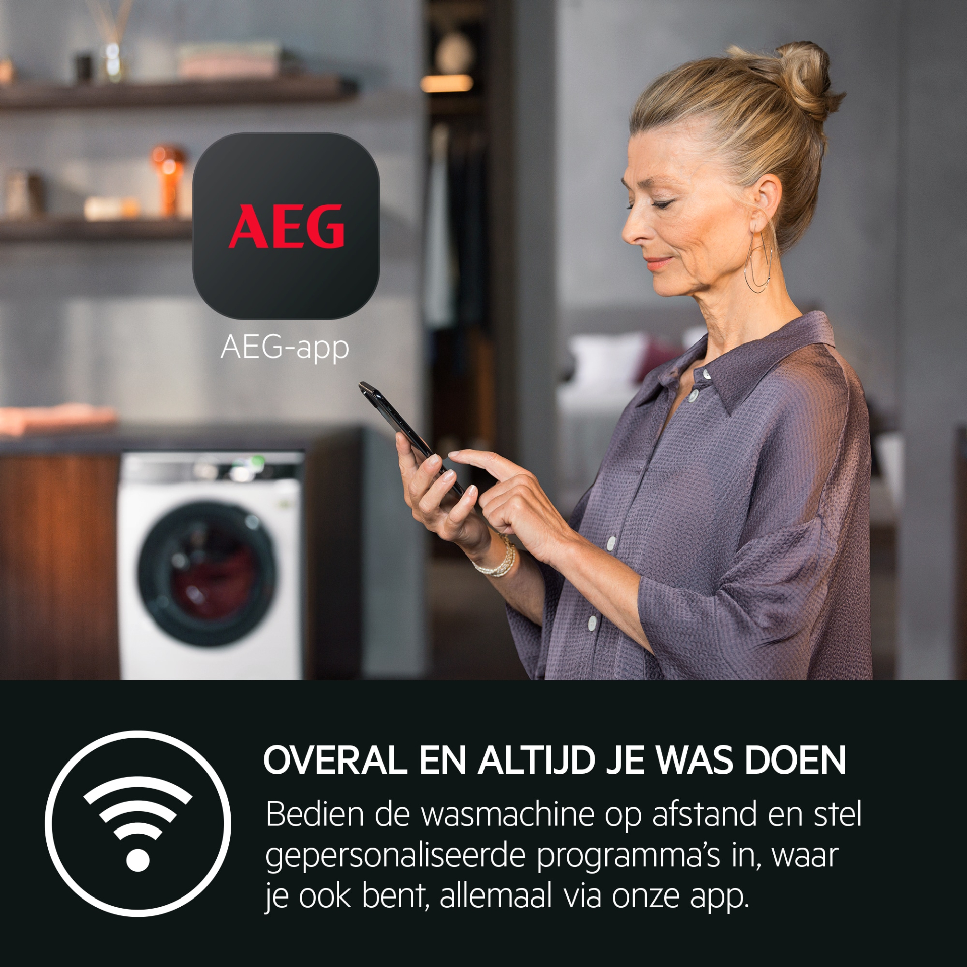 AEG 9000  was- droogcombinatie - LWR97C068