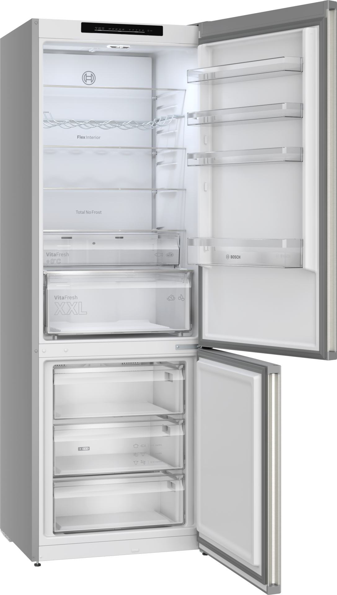 BOSCH SERIE 4 Vrijstaande koel-vriescombinatie - KGN492IAF