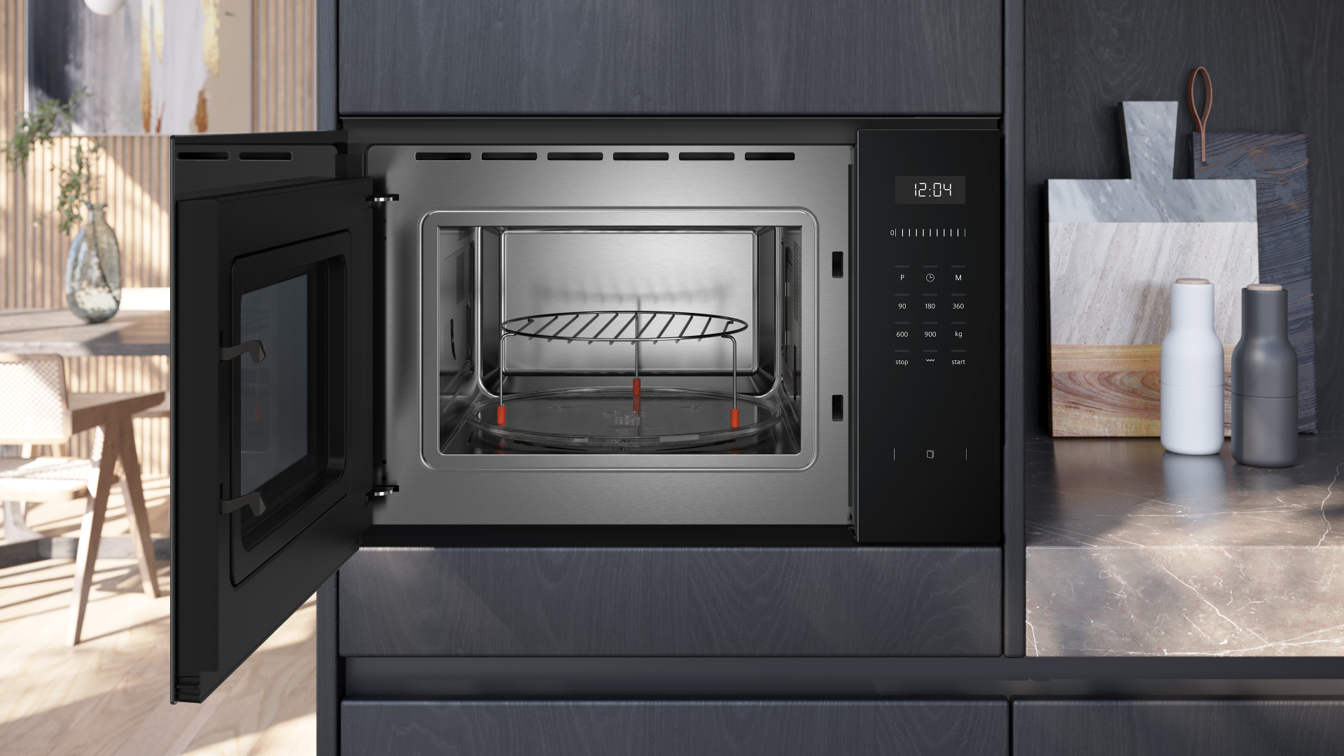 SIEMENS IQ500 microgolfoven met grill - 38cm - BE555LMB1