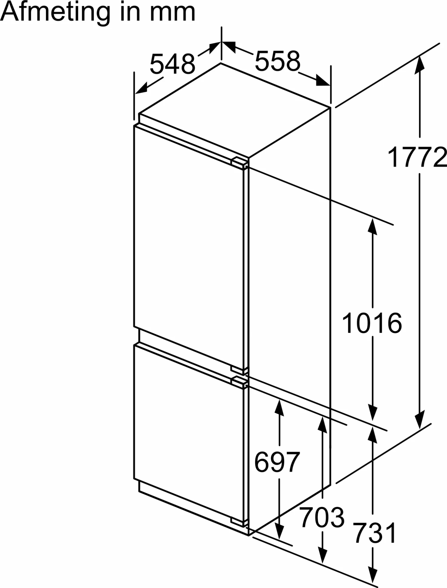 SIEMENS IQ500 koel-/vriescombinatie - 177cm - KI86NEDD0
